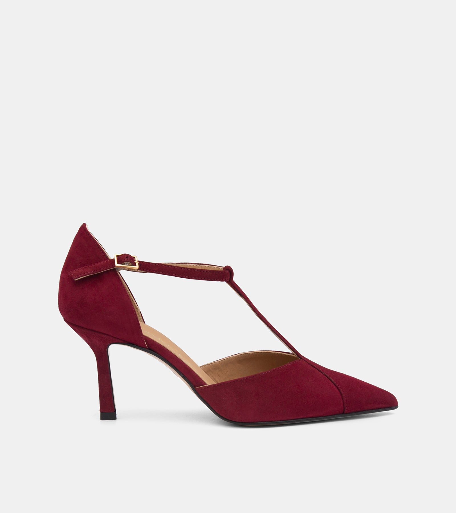 Decollete bordeaux shops camoscio